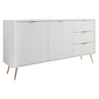 KOMBIKOMMODE Lante 2D3S - Goldfarben/Weiß, Holzwerkstoff/Metall (164/82/38cm) - MIRJAN24