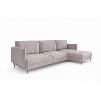 ECKSOFA Helmer Max In Stoff Vibe - Grau, Holzwerkstoff/Textil (323/164cm) - Fun Möbel