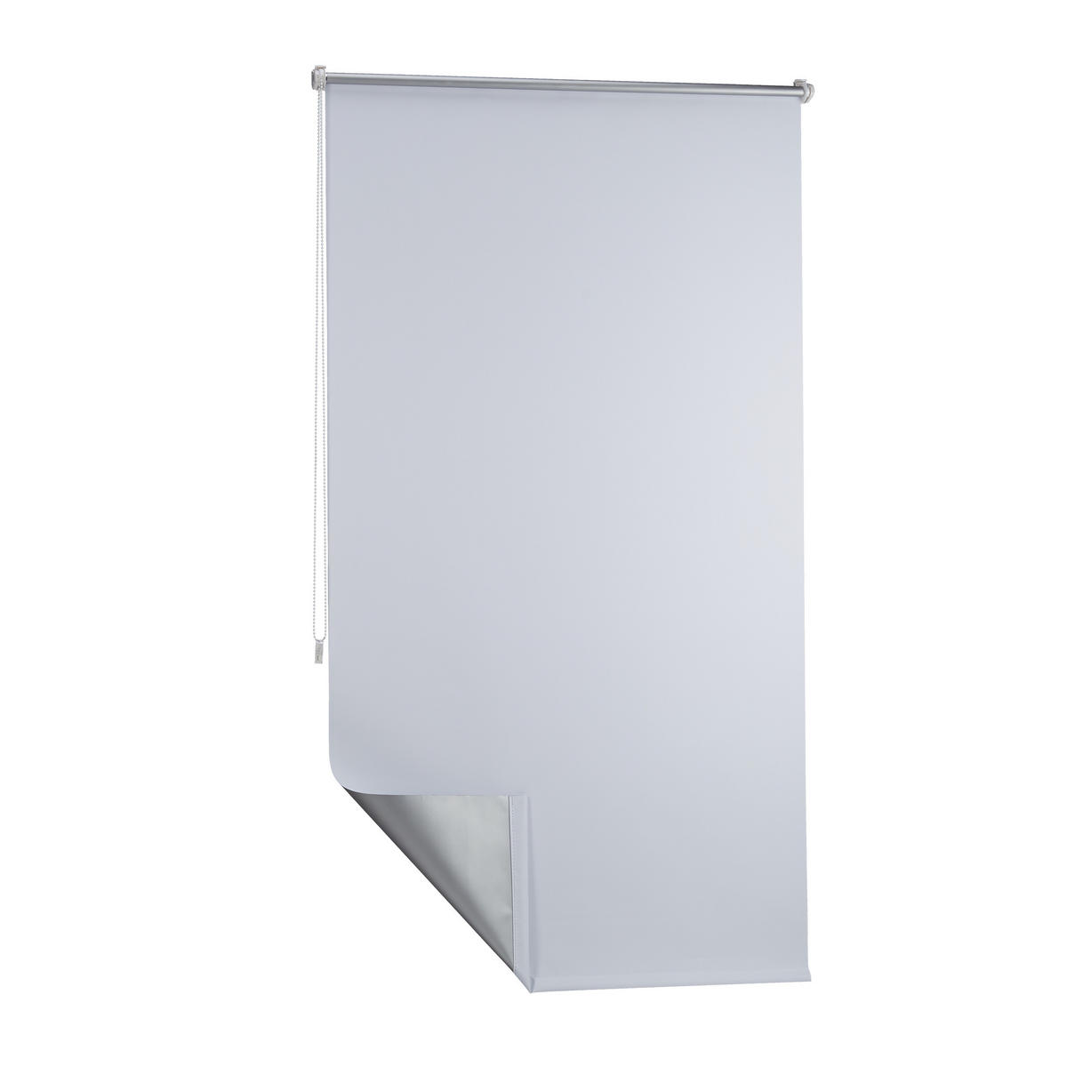 VERDUNKLUNGSROLLO - Weiß, Kunststoff/Textil (90/160/3.5cm) - Relaxdays