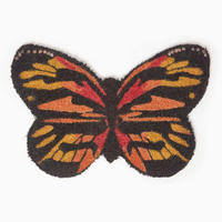 FUSSMATTE Schmetterling, Kokos 40/60 cm - Multicolor, Naturmaterialien (40/60cm) - Homescapes