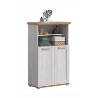 MIDISCHRANK Siena (B/H/T: ca. 74/116/34 cm) in Sibiu Lärche Nachbildung/Sibiu Lärche Nachbildung - Lärchefarben, Holzwerkstoff (74/116/34cm)