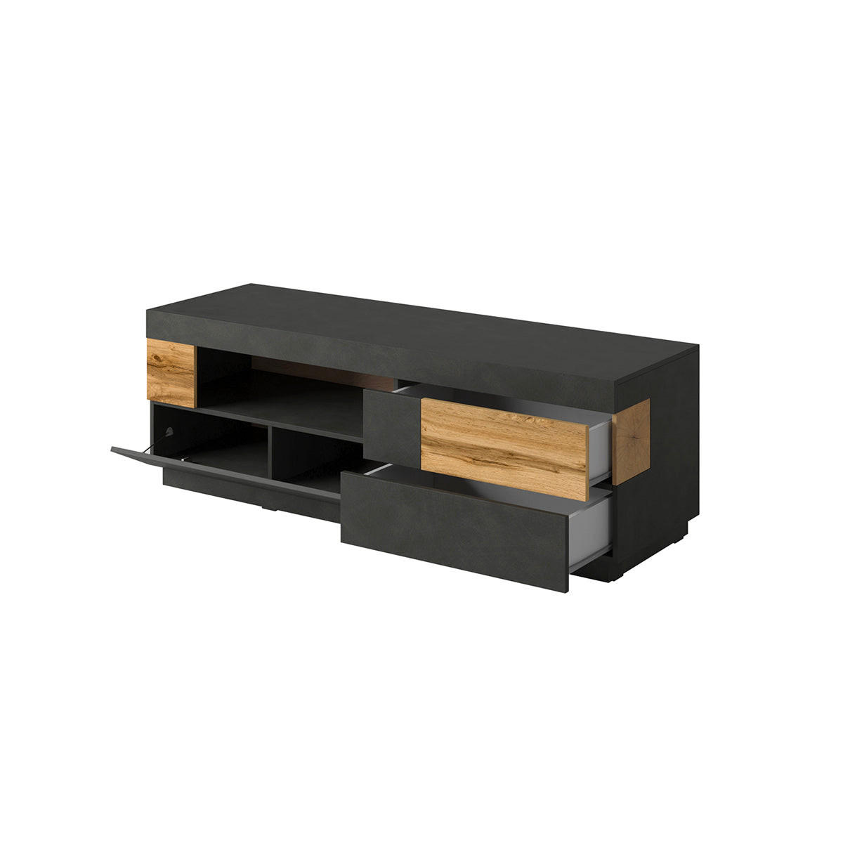 TV OMARICA Andrea Antracitno siva in les - siva, leseni material (160/54/50cm) - Petits-meubles