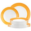 TAFELSERVICE Liberty Pure Colors Mango Orange 12er Set - Orange, Keramik (1/1/1cm) - Seltmann Weiden