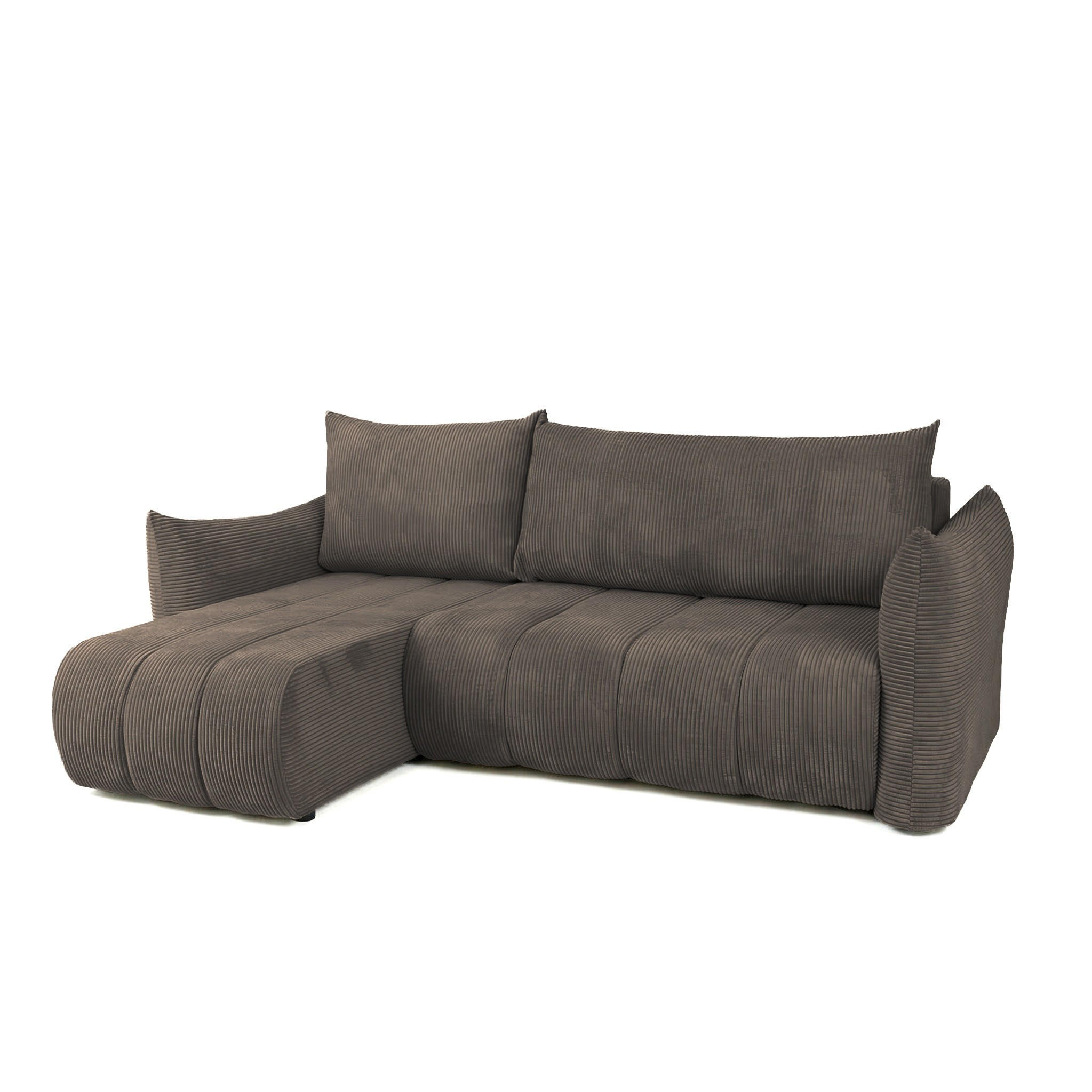 Fun Möbel Ecksofa Braun 226x154 cm