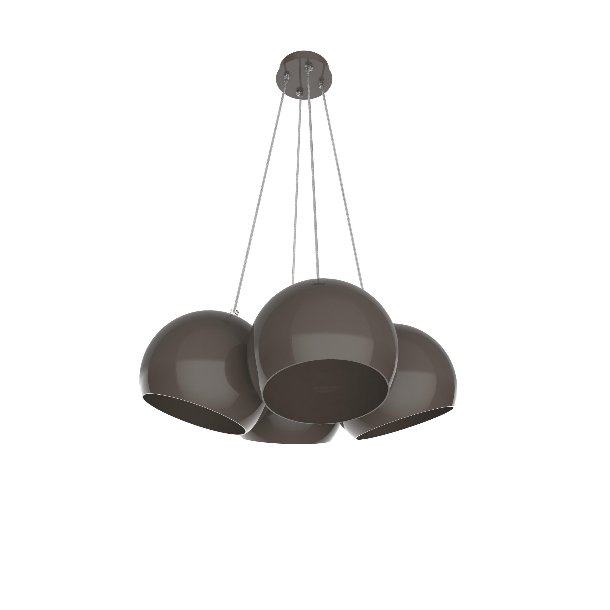 HÄNGELEUCHTE - Graubraun, Metall (25/25/20cm) - Lumicom