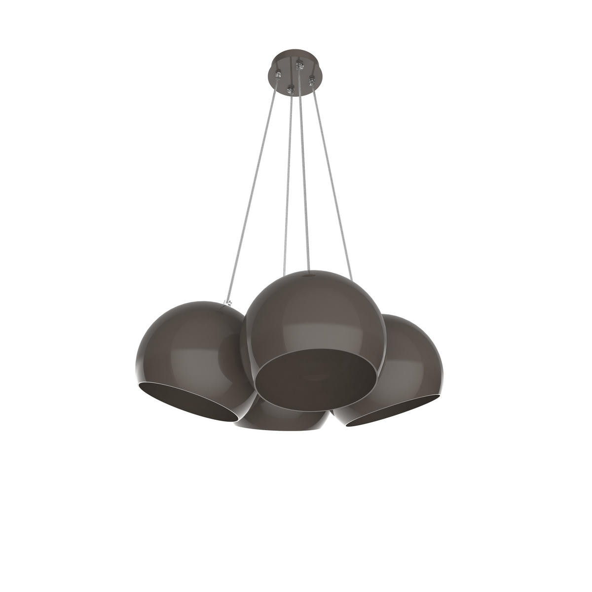 HÄNGELEUCHTE - Graubraun, Metall (25/25/20cm) - Lumicom