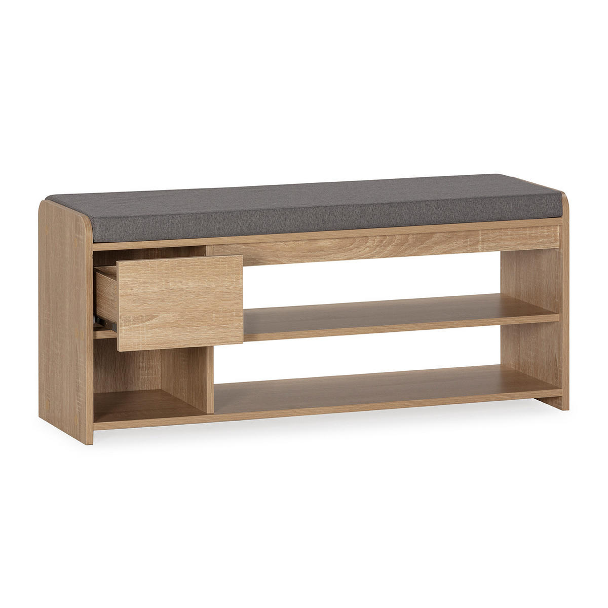SCHUHBANK Gabriel Eichenfarbe - Honigeiche, Holzwerkstoff (103/46/32cm) - VS Venta-stock