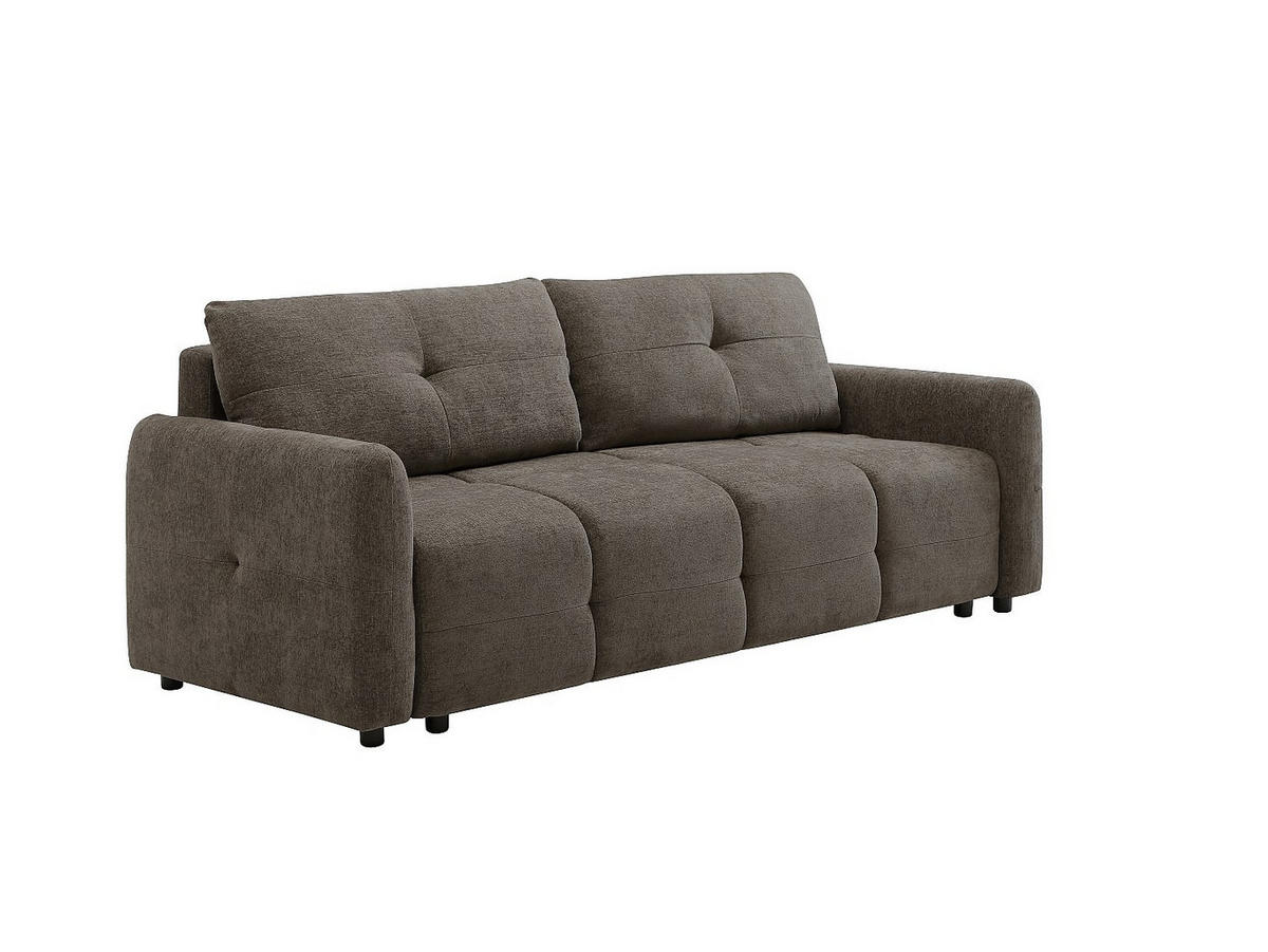 SCHLAFSOFA - 3 Personen - Stoff - Taupe - - Taupe, Textil (218/86/92cm) - Vente-Unique