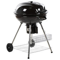 HOLZKOHLE-KUGELGRILL Stah schwarz Marapi - Schwarz, Metall (59/92/58cm)