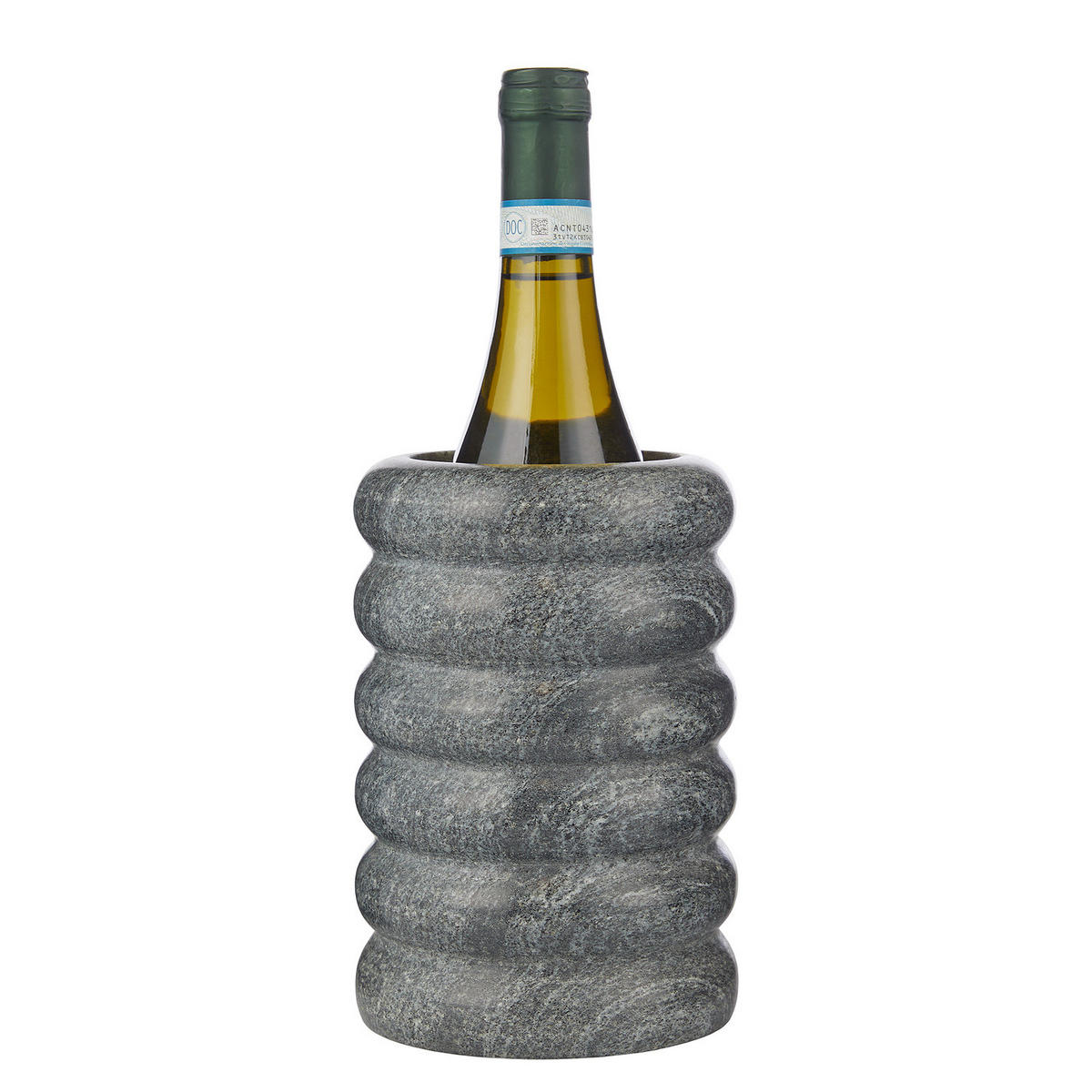 FLASCHENKÜHLER Marble - Dunkelgrau, Stein (13/13cm) - Butlers