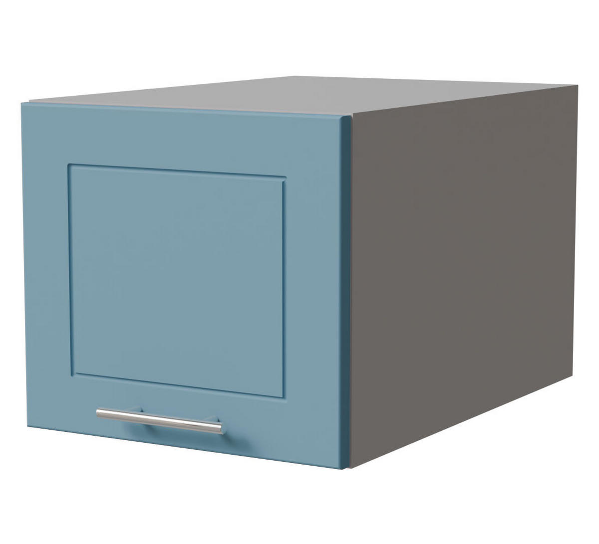 AUFSATZSCHRANK Bari W6B/40 Grau / RAL 5024 pastellblau 40 / 59 / 36cm - Blau/Grau, Holz/Holzwerkstoff (40/36/59cm) - Feldmann-Wohnen