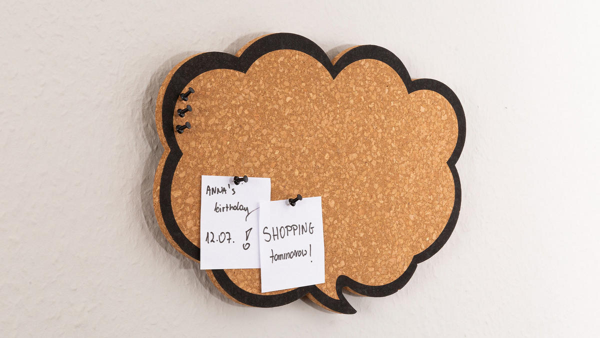 KORKTAFEL, CLOUD/Wolke 44x29 cm - Braun, Holz (44/29/1cm) - ALLboards