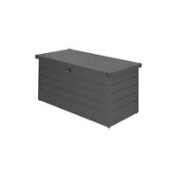 GARTENBOX Kissenbox Auflagenbox 350L aus Metall in Grau in AußenGarten abschließbar 120 x 61 x 63 cm 22 kg - Grau, Metall (120/63/61cm) - Livingandhome