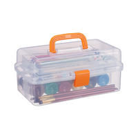 AUFBEWAHRUNGSBOX - Transparent, Kunststoff (33/14/19.5cm) - Relaxdays