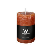 STUMPENKERZE Rustik Marble Style Dukat 90 x Ø 58 mm, 1 Stück - Terra cotta, Paraffin (9cm) - Wiedemann Kerzen