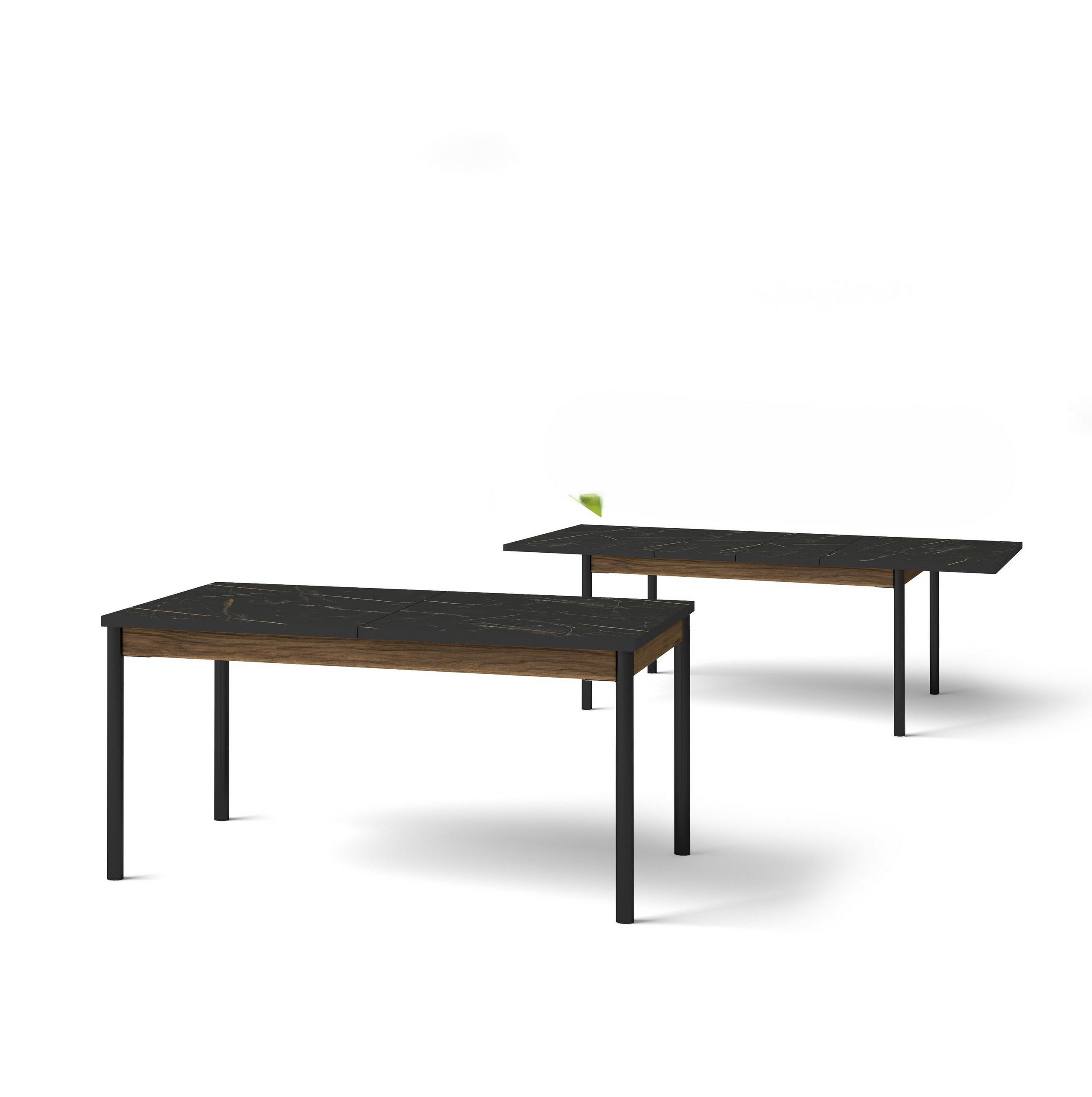 ESSTISCH KREON Ausziehbar 160 - 240 / 90 x 77 cm - Schwarz/Braun, Holz (160/90/77cm) - MASSENO