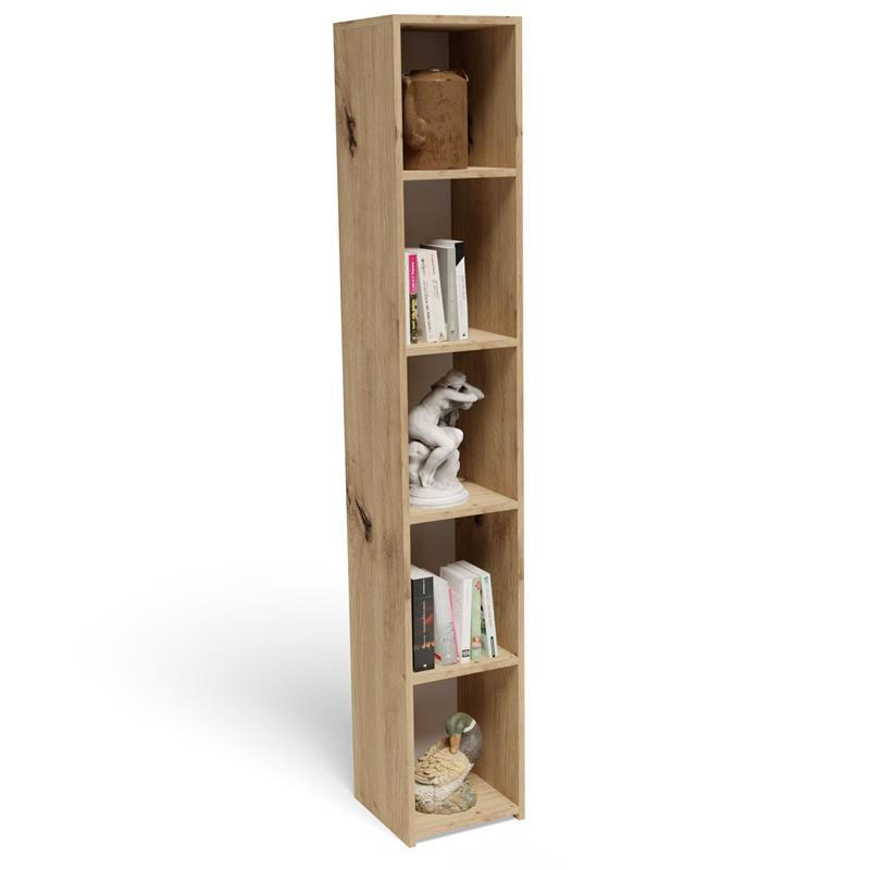 Matkam Möbel Bücherregal Eiche Artisan 30x180x30 cm