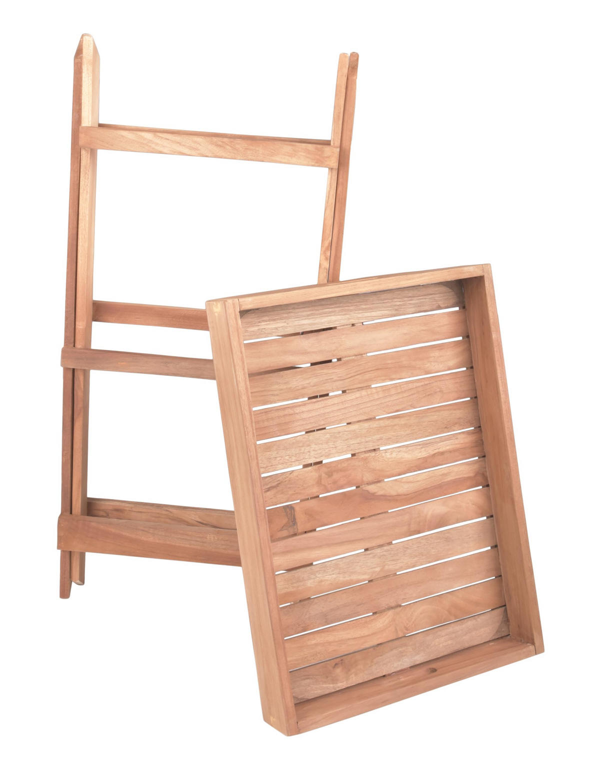 BALKONTISCH Nikita klappbar Tabletttisch - Teakfarben, Holz (29/39/50cm) - DELUKE