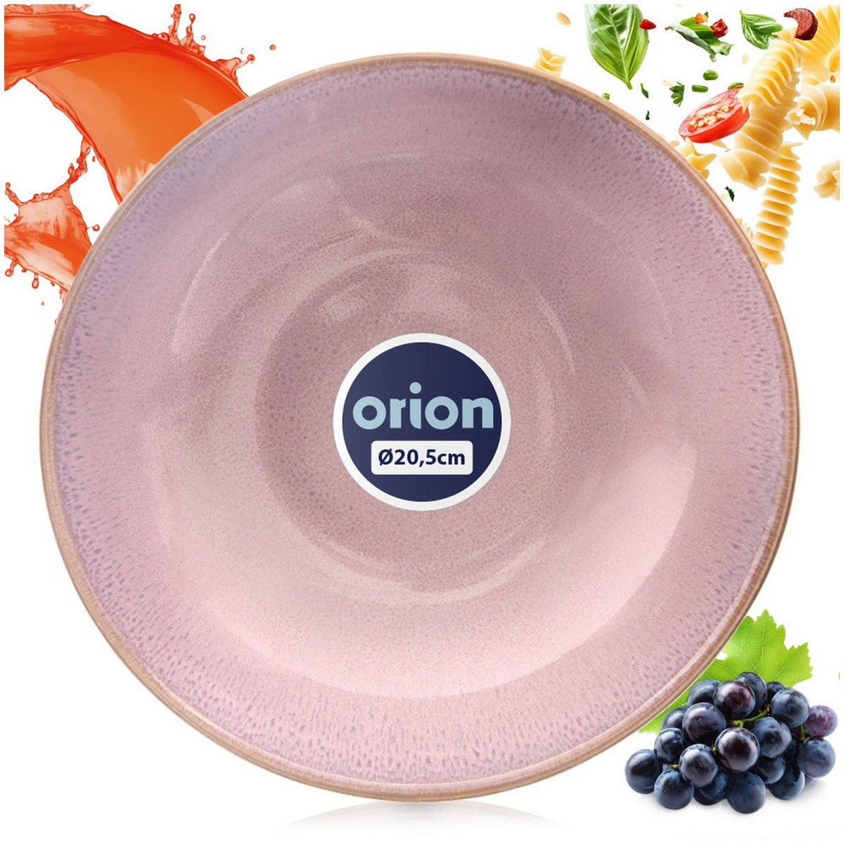 SUPPENTELLER Glaze tief rosa - Pink, Keramik (21/21/6cm) - Orion 
