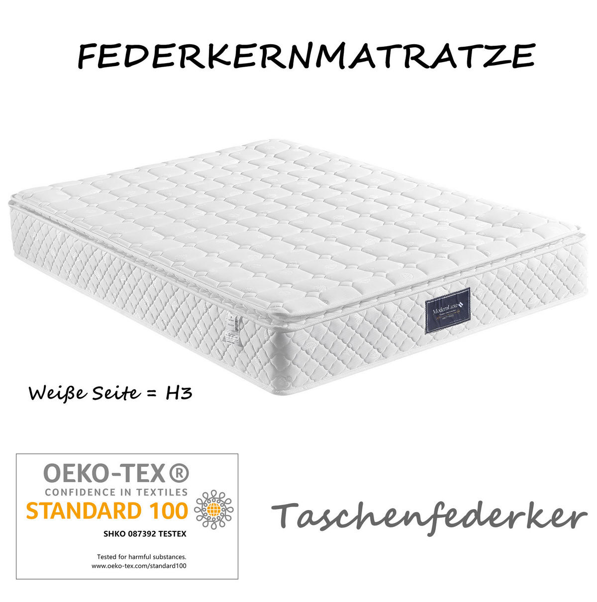 POLSTERBETT 140/200 cm mit 4 Schubladen, höhenverstellbarem Kopfteil und Matratze, Grau - Grau, Textil (140/200cm) - Redom