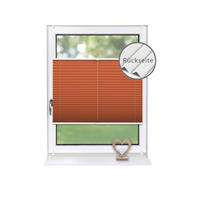 PLISSEE Thermo Basic 75 x 210cm Klemmfix ohne Bohren - Orange, Textil (75/210/210cm) - Deco-Raum