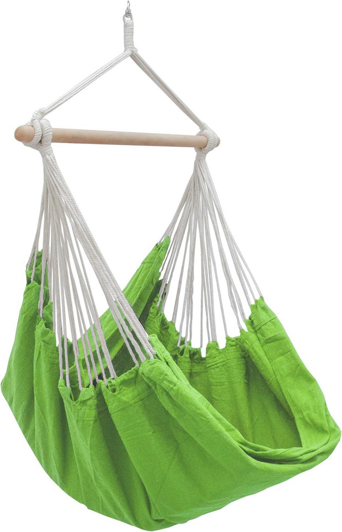 XXL HÄNGESESSEL 185/130 cm Belastbar bis 150 kg Limette - Grün, Textil (130/155/185cm) - Amanka