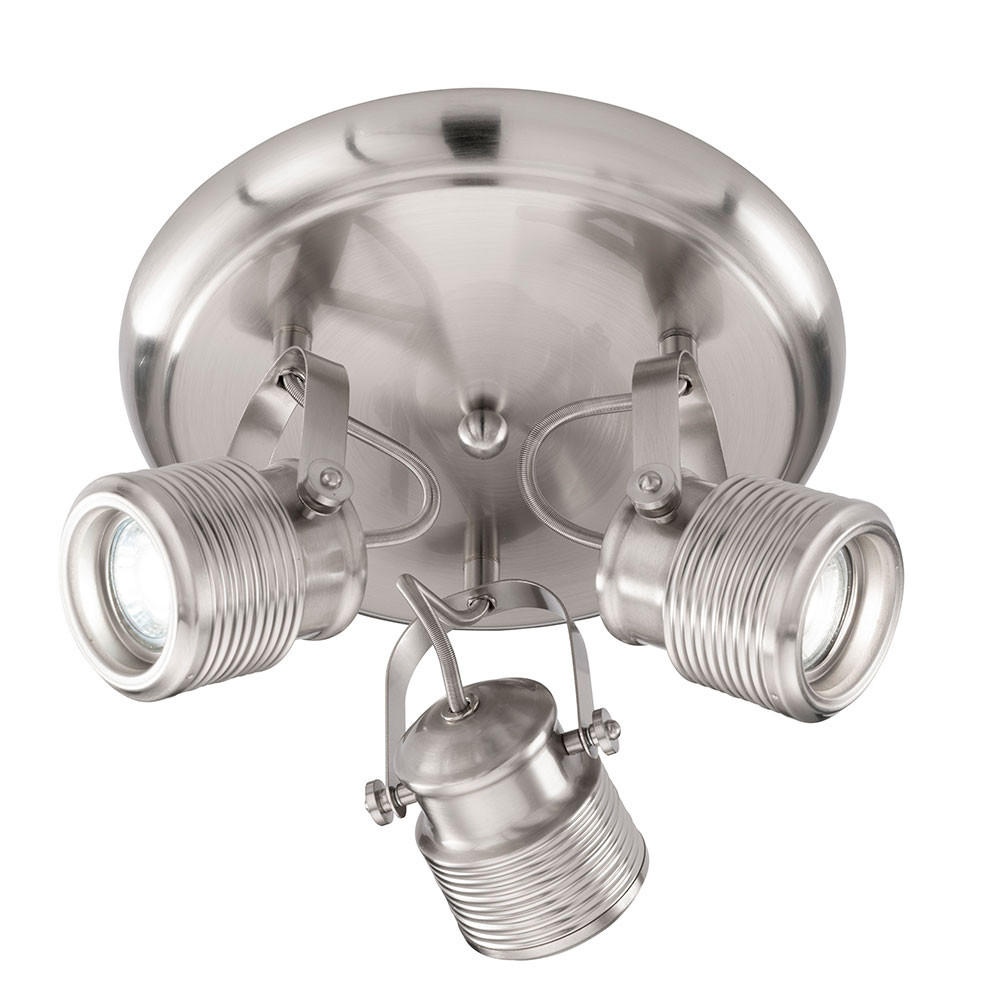 LED DECKENLEUCHTE Nickel Matt Silber - Silberfarben, Metall (25/15/25cm) - Wofi