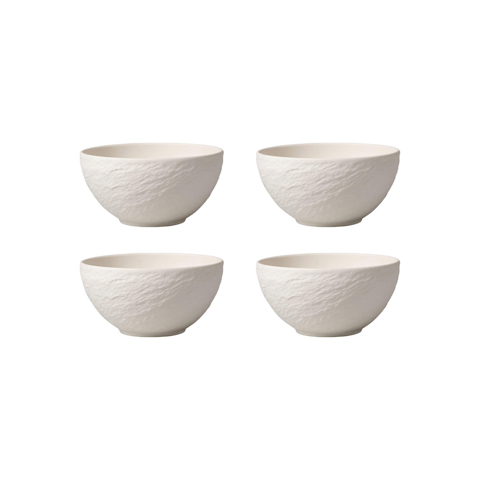 BOL Manufacture Rock weiß Ø 14,0 cm 4er Set - Weiß, Keramik (14cm) - Villeroy & Boch