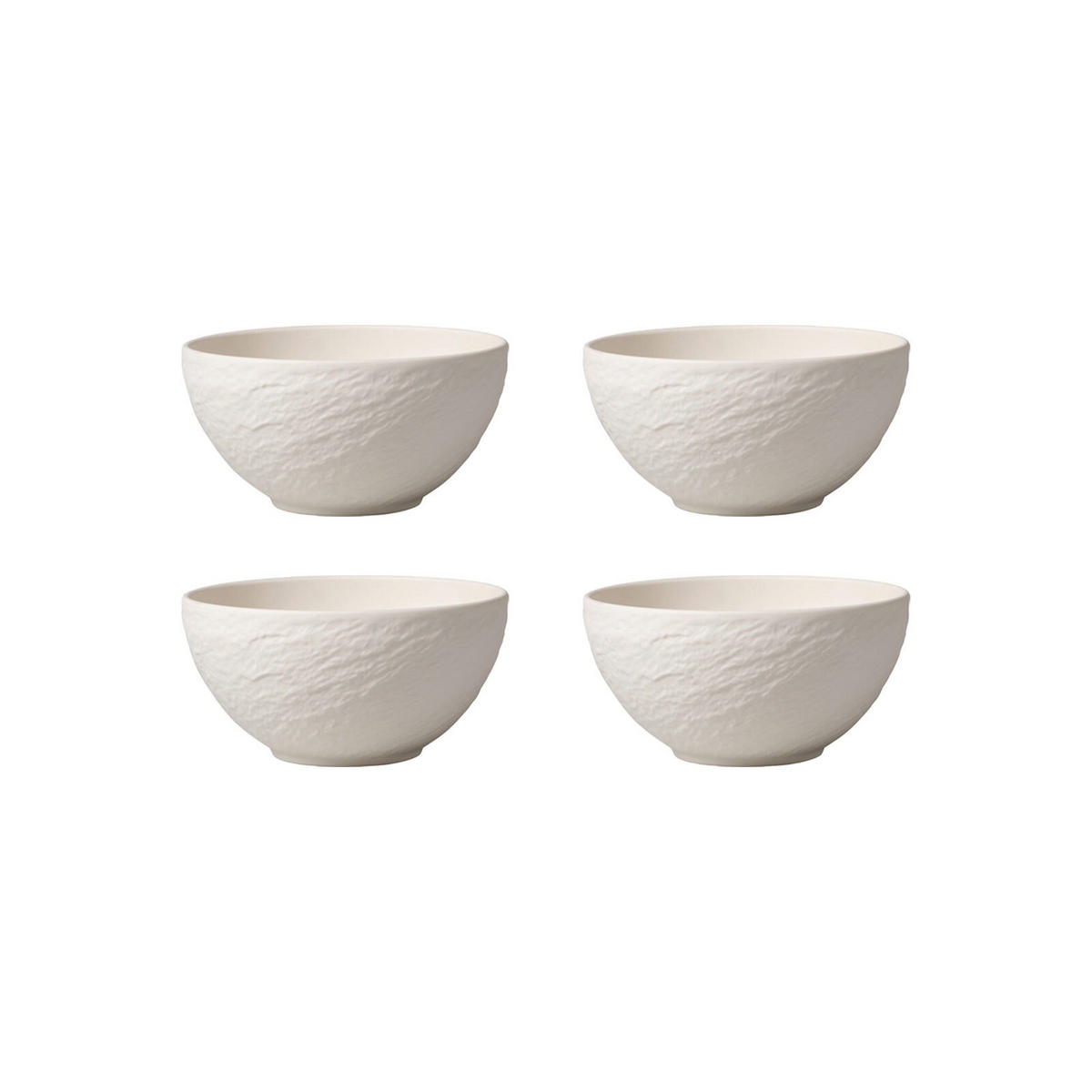 BOL Manufacture Rock weiß Ø 14,0 cm 4er Set - Weiß, Keramik (14cm) - Villeroy & Boch
