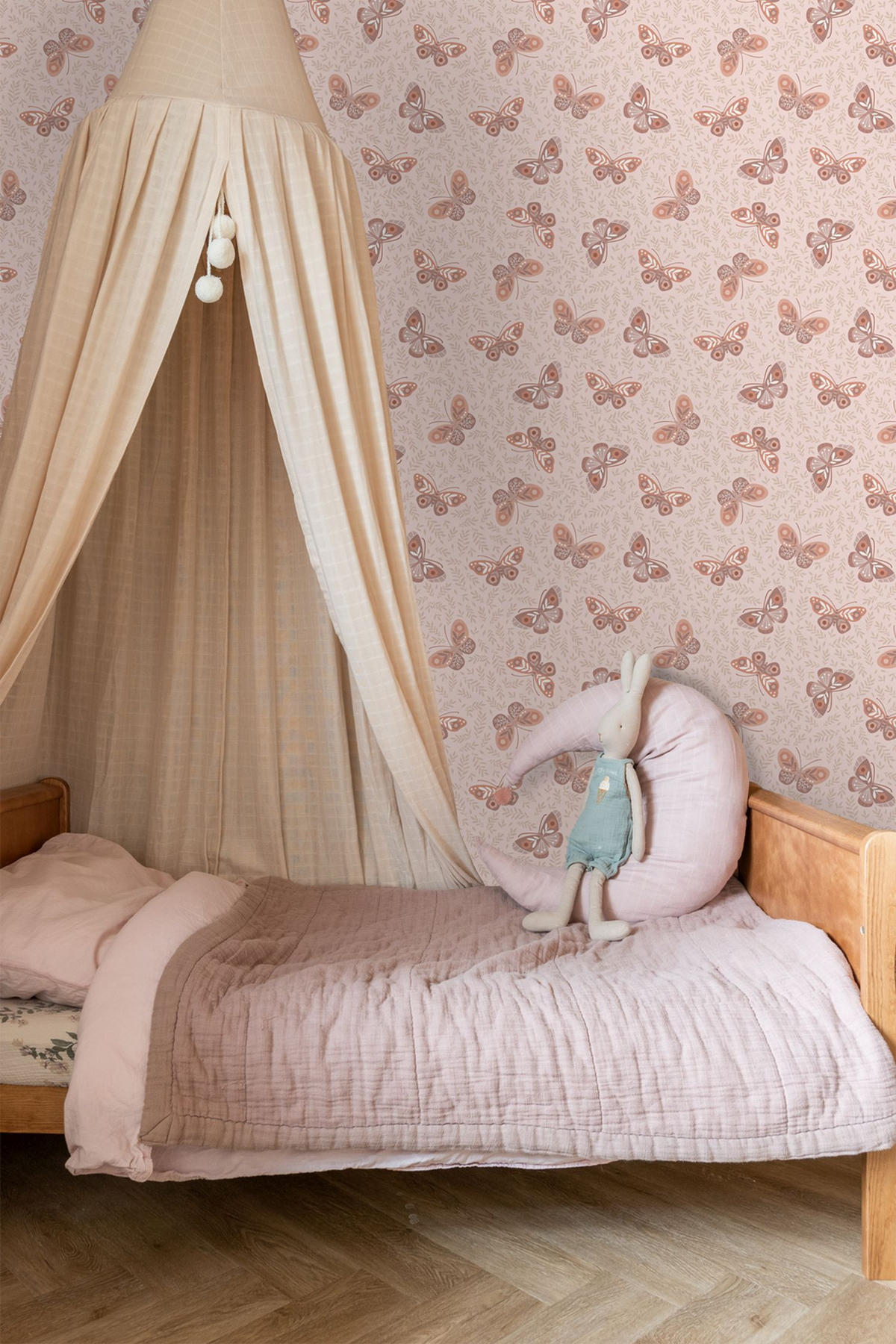 TAPETE Schmetterlinge 50 x 900 cm - Pink, Papier (50/0.1cm) - ESTAhome