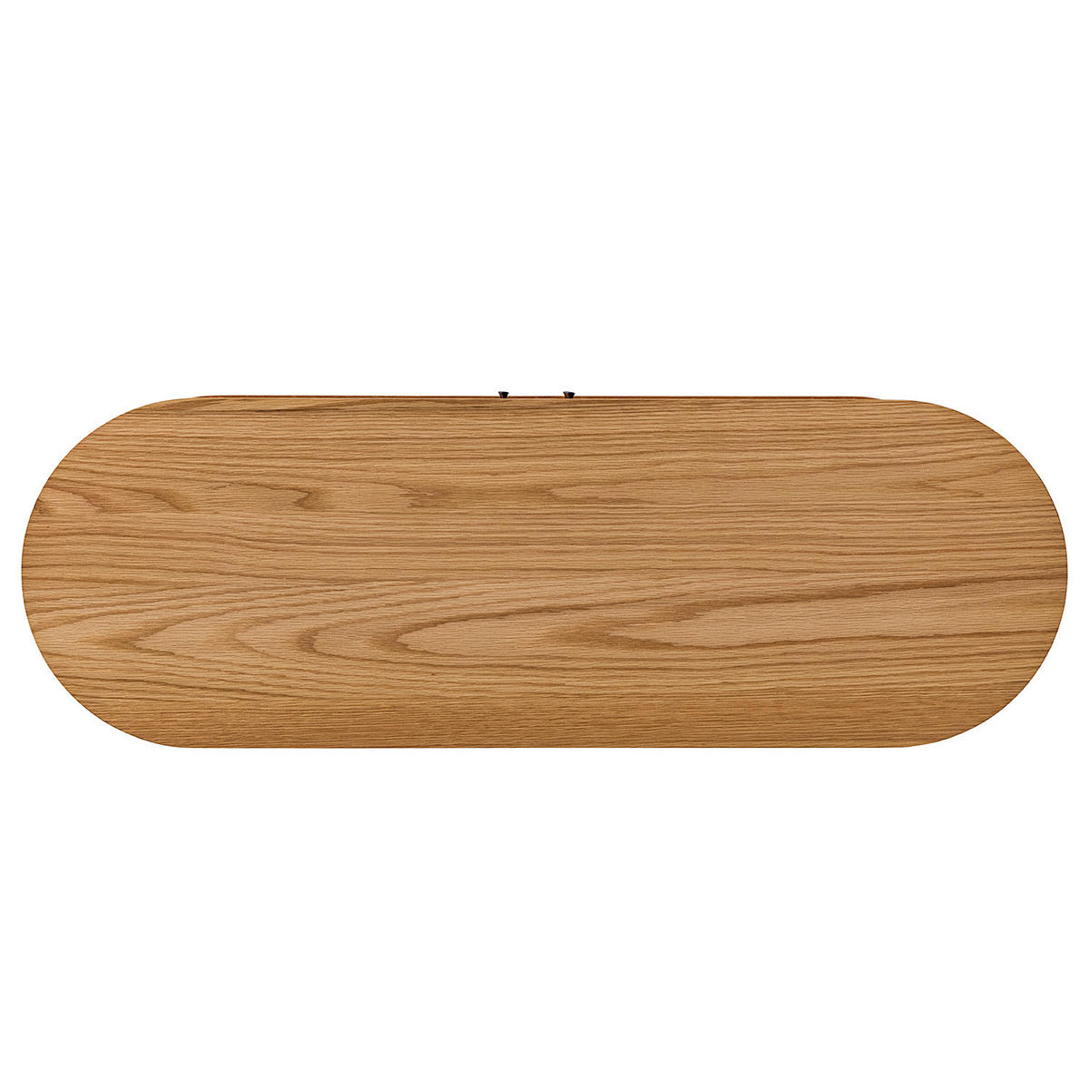 TV-LOWBOARD - MDF / Metall - Eiche - Eichefarben/Schwarz, Holzwerkstoff/Metall (120/55/40cm) - home24