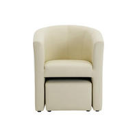 SESSEL mit gerader Rückenlehne - 1 Person - Kunstleder - Beige - - Beige, Leder (65/74/64cm) - Vente-Unique