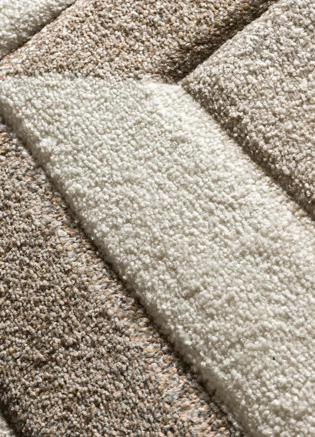 KURZFLORTEPPICH Braun / Creme Badet 80/150 cm - Creme/Braun, Naturmaterialien/Textil (80/150cm) - Atticgo