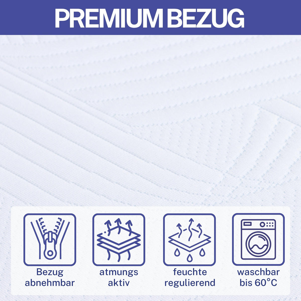 GELSCHAUM Matratze LINA – 11 cm 100x200cm - Grau, Textil (100/200cm) - Arensberger