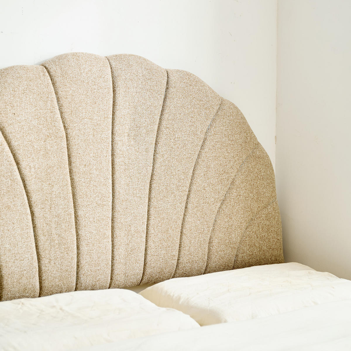 BETTKOPFTEIL Beige 140 cm - Beige, Holz (140/120/7.5cm) - Nordlys