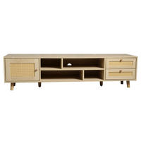 TV-LOWBOARD Rattan Eichefarben 160/39/40.5 cm - Eichefarben, Holz (160/40.5/39cm) - PANGIVO