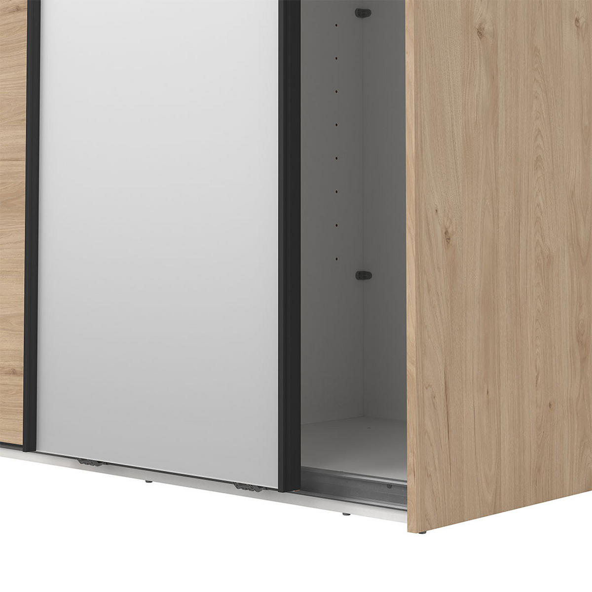 SCHIEBETÜRENSCHRANK, Como, Eiche, Holzwerkstoff, 119 x 67 x 221 cm - Eichefarben, Holzwerkstoff (119/221/67cm) - ebuy24