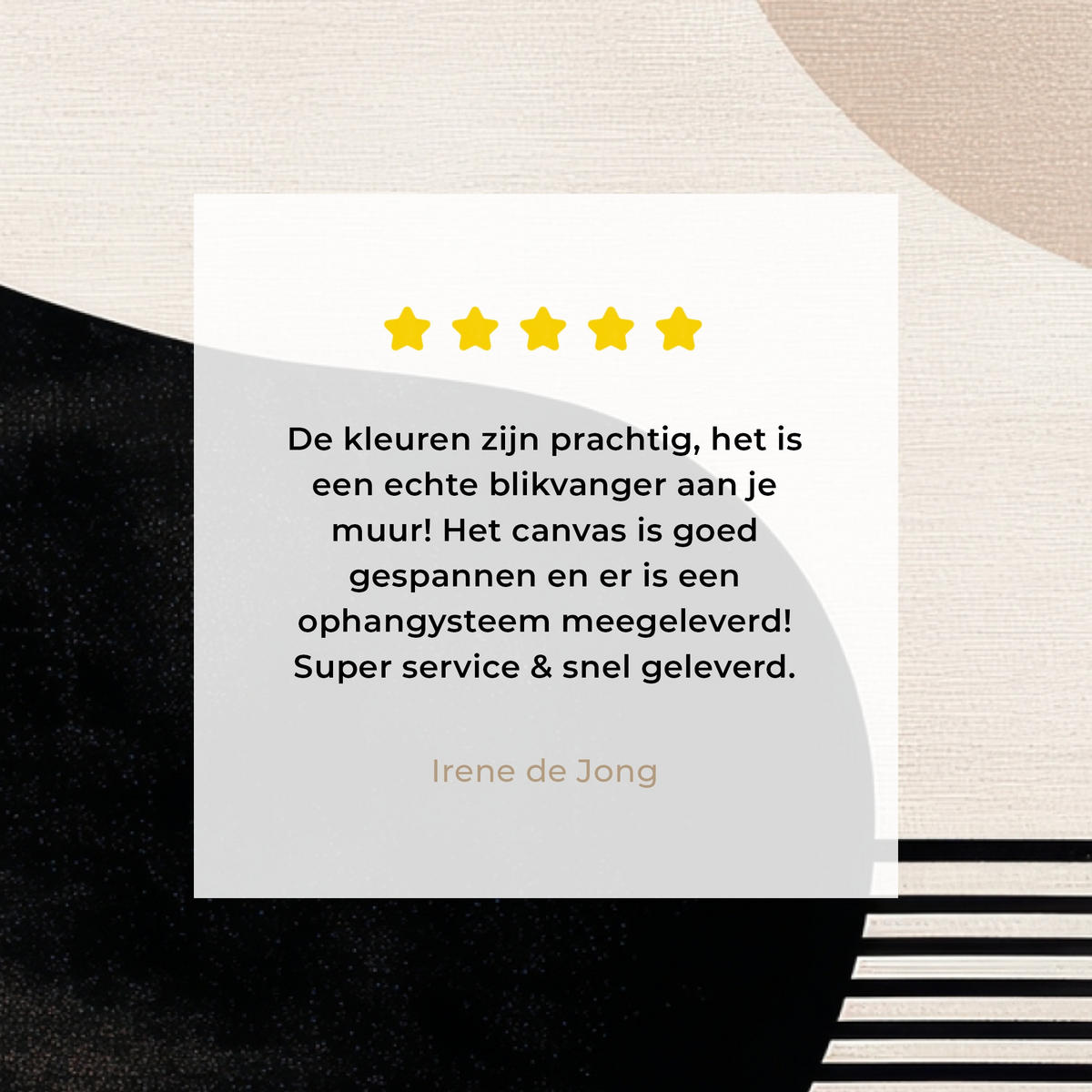 LEINWANDBILD Abstrakt - Japandi - Beige - Modern Wandbilder 80x60 cm - Schwarz, Textil (80/60cm) - MuchoWow