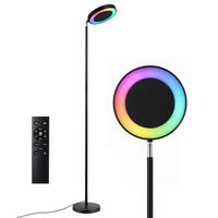 STEHLEUCHTE FL1081 LED RGB CCT Schwenkbar - Schwarz, Metall (25/25/180cm) - LOVHAUS
