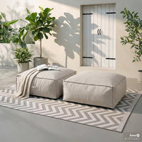 LOUNGEGRUPPE - 2-teilig - Olefin - Beige - Beige, Textil (1/1/1cm) - home24