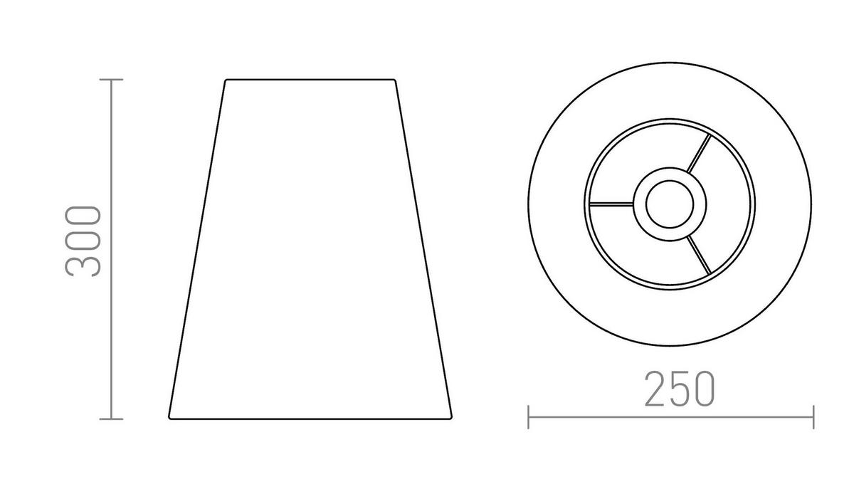 TISCHLEUCHTE CONNY 25/30 Monaco petrol blue silver PVC Monacopetroleum 23 W - Petrol, Textil (25/25/30cm) - Rendl