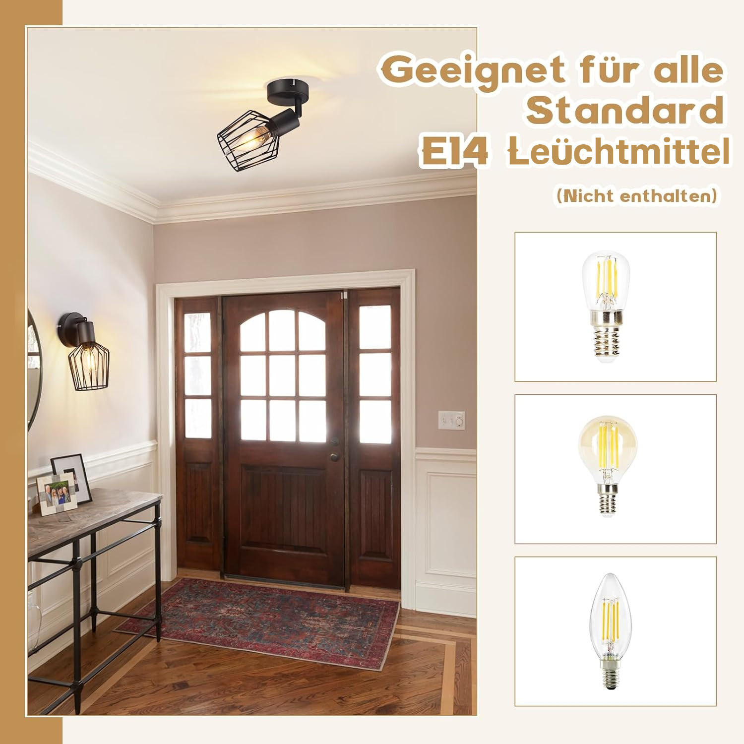 Thumbnail - Nettlife Strahler, Schwarz, Metall, 10x10x8 cm, Lampen & Leuchten, Innenbeleuchtung, Spots & Strahler, Wandstrahler