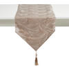 TISCHLÄUFER Floah - Beige, Textil (180/40/1cm) - home&you