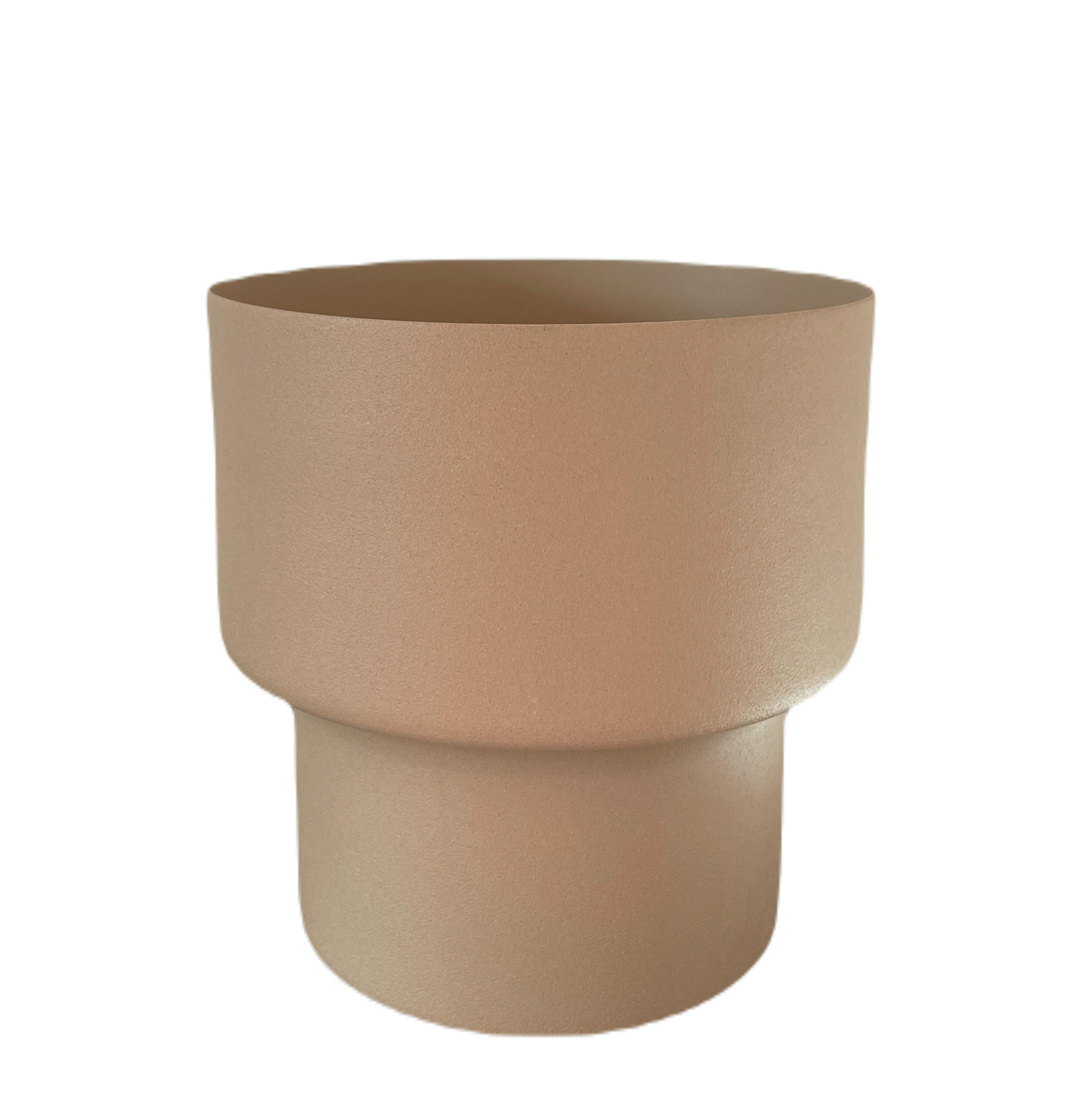 BLUMENTOPF Bakir Sand Ø13,5/13 cm - Braun, Metall (13.5/13/13.5cm) - LaLe Living