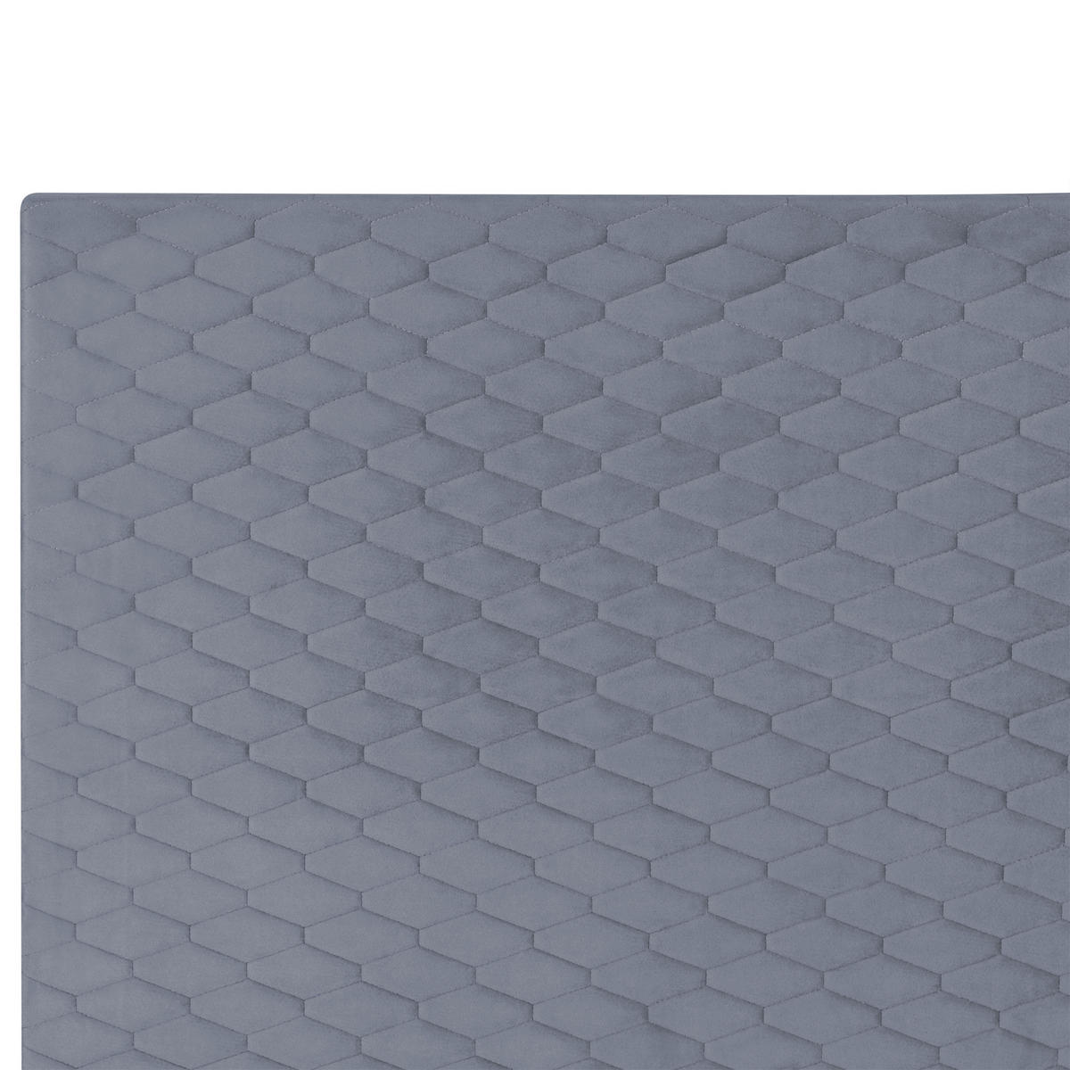 POLSTERBETT mit Lattenrost 90x200 cm Grau Bayonne - Grau, Textil (90/200cm) - Beliani