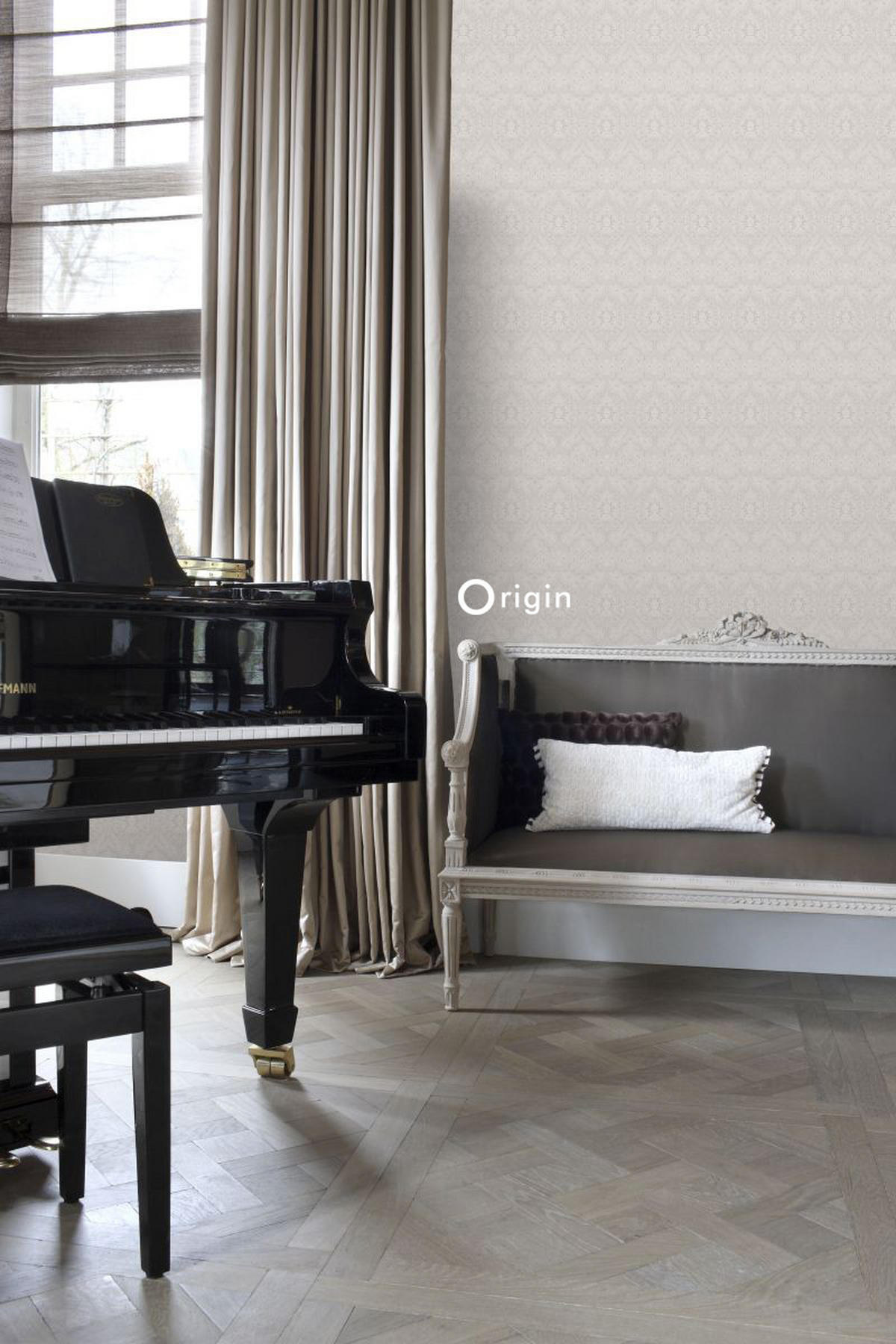 TAPETE Ornamente 53 cm x 10.05 m - Braun, Papier (53/1000cm) - Origin Wallcoverings