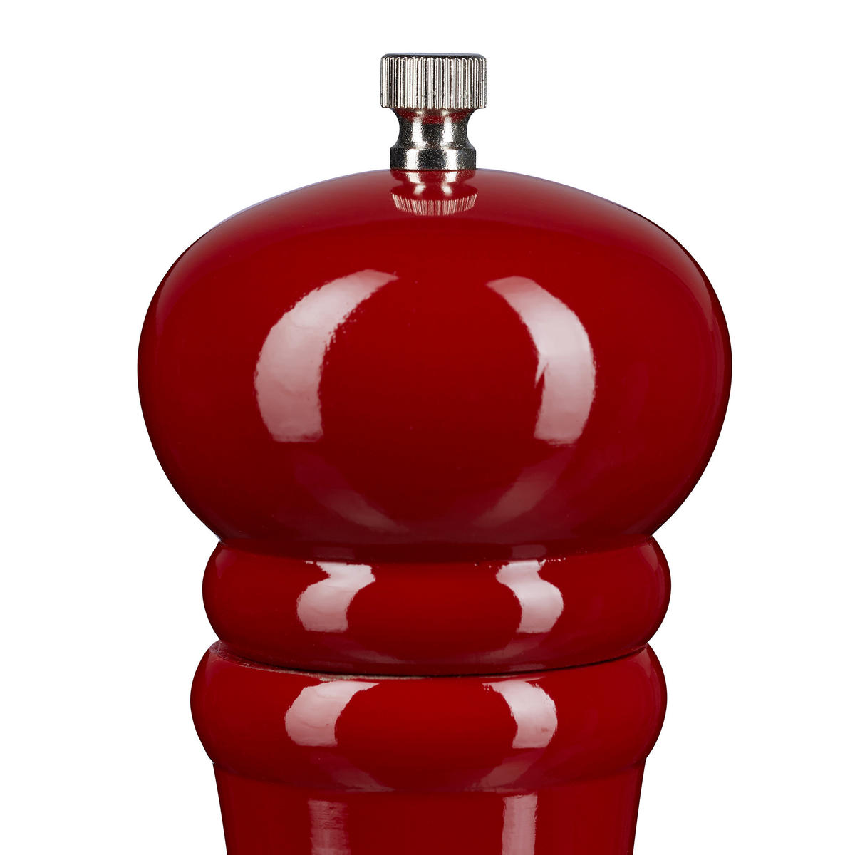 PFEFFERMÜHLE Keramikmahlwerk - Dunkelrot, Holz/Keramik (5.5/39.5/5.5cm) - Relaxdays