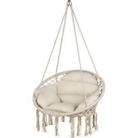HÄNGESESSEL mit Kissen, bis 150 kg - Beige, Textil (62/108/62cm) - Luverno