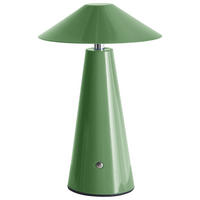 LED-TISCHLEUCHTE Grün/Schwarz/Weiß/Silber Apayao - Silberfarben/Schwarz, Metall (18/18/29cm) - Beliani