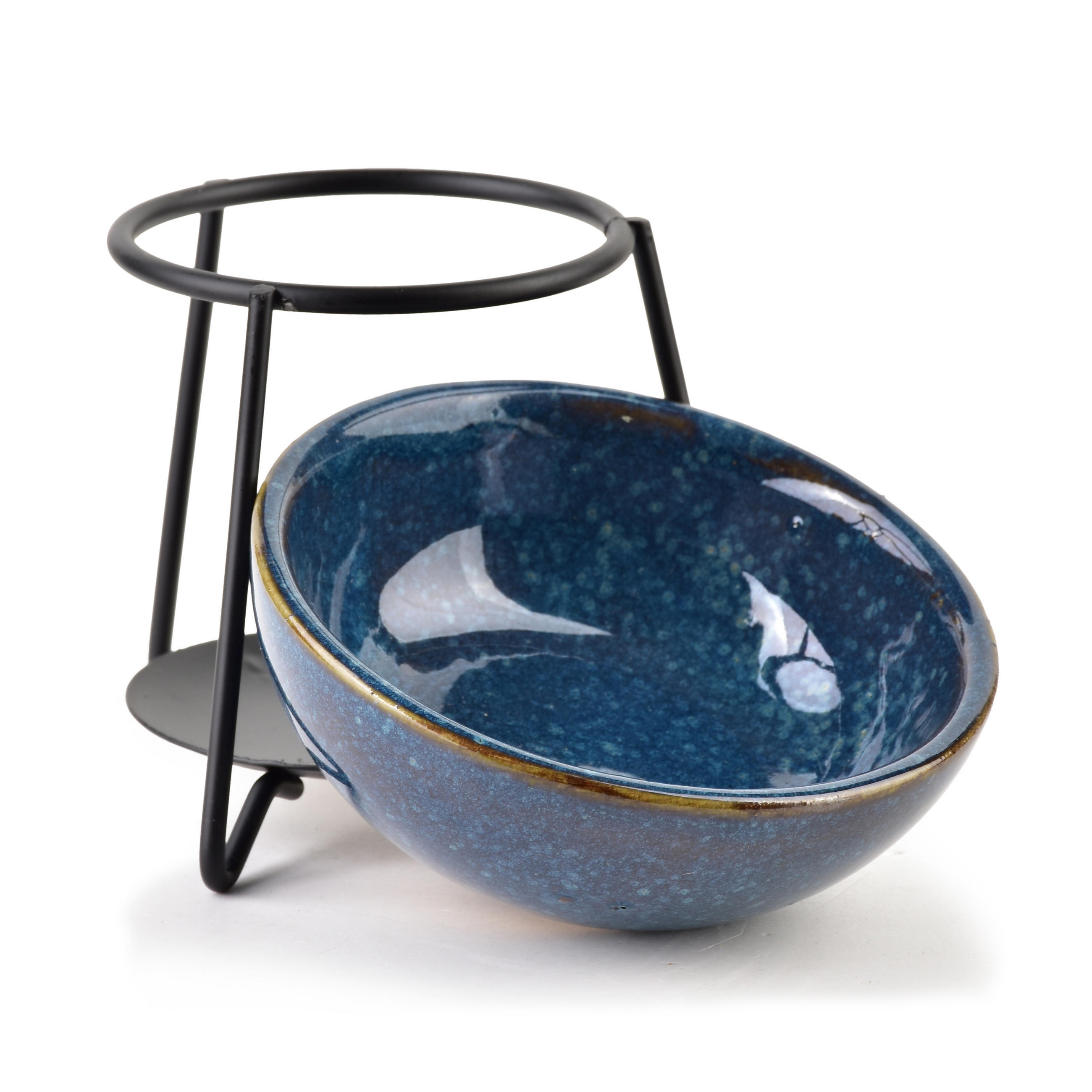 DUFTLAMPE Basic Blau 11/11/13 cm Keramik - Blau, Keramik (13cm) - Mondex